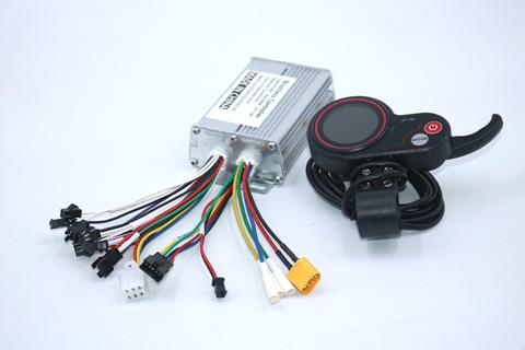 GREENTIME Six Mosfet 36V/48V/60V 450/500W BLDC Electric scooter controller and GT-100 LCD Display one set ► Photo 1/3