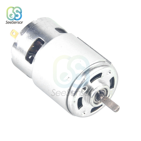 775 DC Motor DC 12V 24V 4500RPM 5500RPM 12000RPM Ball Bearing Large Torque High Power Low Noise Motor Electronic Component ► Photo 1/6