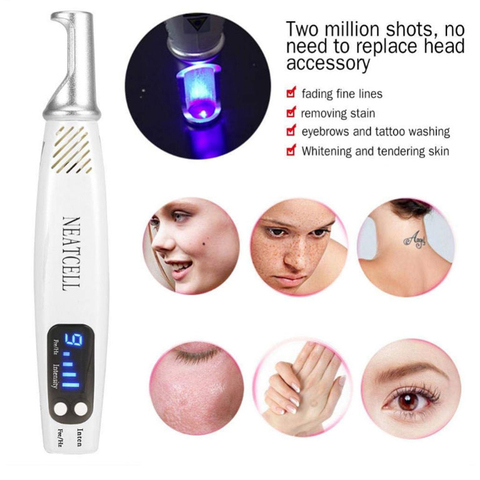 Neatcell Handheld Picosecond Laser Pen Blue Light Therapy Skin Tag Scar Freckle Mole Laser Tattoo Removal Machine LCD Plasma Pen ► Photo 1/6