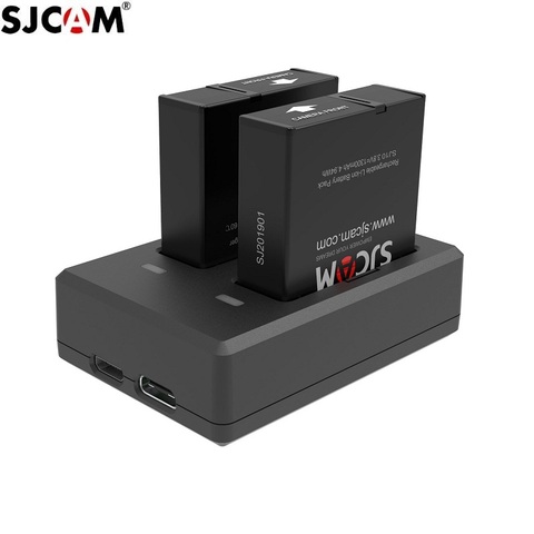 Original SJCAM SJ9 Battery Charger Batteries Dual Charger 1300mAh Rechargeable Li-ion Battery SJCAM SJ9 Strike /SJ10 pro Camera ► Photo 1/6