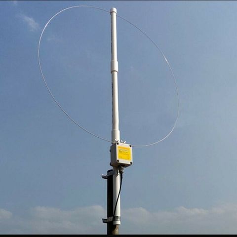 K-180WLA Active Loop Broadband Receiving Antenna 0.1MHz-180MHz 20dBi SDR radio antenna: LOOP small loop FM short wave HF antenna ► Photo 1/4