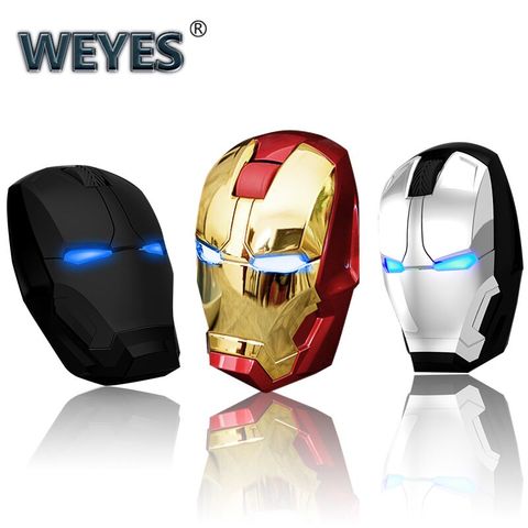WEYES Wireless mouse for Iron man appearance Creative power saving Notebook computer games mouse The coolest Art ► Photo 1/5
