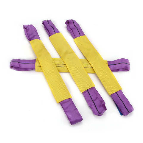 AOZBZ 4pc 500mm Recovery Alloy Wheel Durable Securing Link Straps Trailer Transporter Yellow/Purple Car Accessories ► Photo 1/6