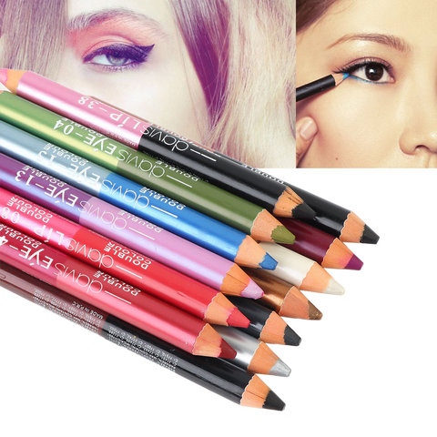 Highlighter Glitter Eyeshadow Eyeliner Pen Makeup Durable Waterproof Sweatproof Double-Ended Eyes Pencil Makeup 13 Colors ► Photo 1/6