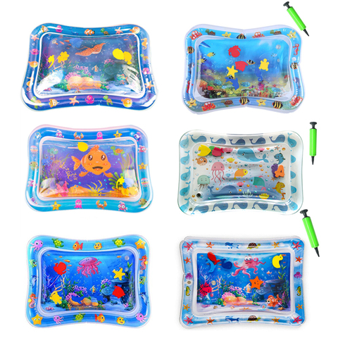 Baby Kids Water Play Mat Inflatable Infants Tummy Time Playmat Toys for Children Summer Swimming Beach Pool Game Cool Carpet Toy ► Photo 1/6