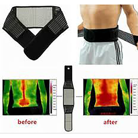 Adjustable Waist Nature Tourmaline Self heating Magnetic Therapy Waist Support Belt Lumbar Brace Massage Band ► Photo 1/6