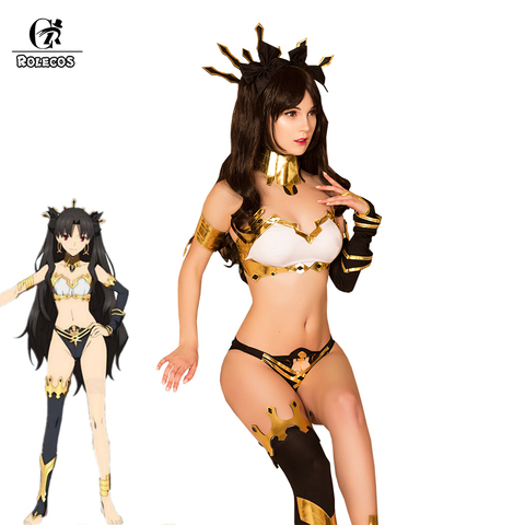 ROLECOS Fate Babylonia Ishtar Cosplay Costume Fate Grand Order Ishtar Cosplay Bikini Sexy Cosplay Costume Women FGO Swimsuit ► Photo 1/6