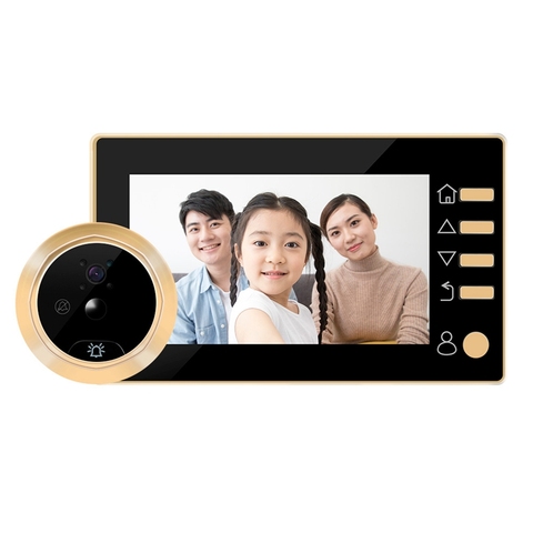 4.3 inch HD Digital Peephole Photo Video Door Viewer Camera Wide Angle Door Bell PIR Motion Detection Home Security Doorbell ► Photo 1/6