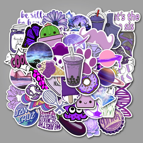 50 PCS Purple pink VSCO Stickers Pack Waterproof Cool Girl Stickers For  Skateboard Laptop Suitcase Motorcycle Car Decal Toys - Price history &  Review, AliExpress Seller - XX Stickers Store