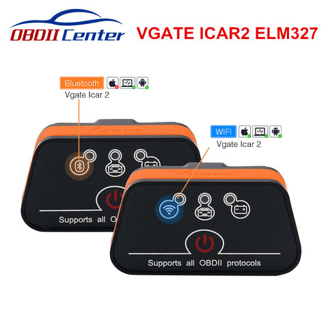 Original Vgate Icar2 Wifi Bluetooth ELM327 Diagnostic Scanner ICAR 2 Wi-fi IOS Android ELM 327 V2.1 For All OBD2 Protocols Cars ► Photo 1/1