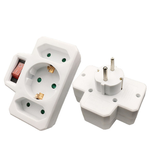 Socket Converter One Turn Multiple Two Or Three Hole Adapter Expansion Multi-Function Power Conversion Plug ► Photo 1/6