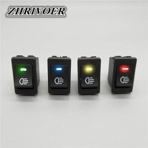 Automobile and Motorcycle Fog Light Switch LED ASW-17D 12V 35A 4Pin ► Photo 1/6