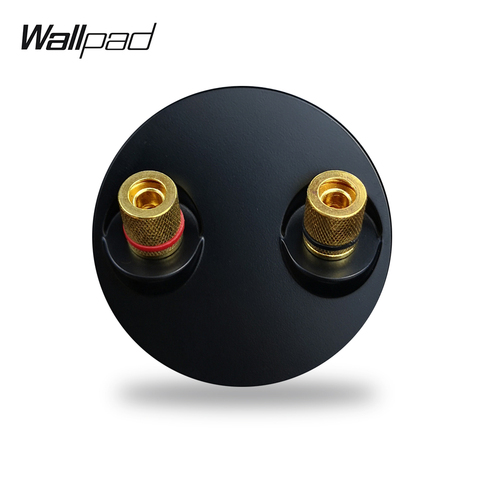 Wallpad L6 Black White Audio Speaker Phono 2 Pin Socket Module Outlet Wiring Panel DIY Free Combination ► Photo 1/6