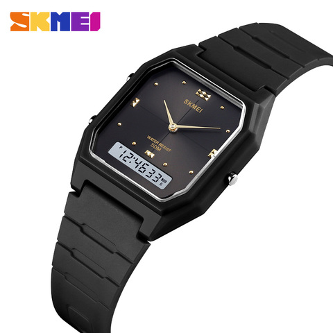 SKMEI Watch Men's Watches Luxury Outdoor Military Wristwatch 50M Waterproof 3 Time Stopwatch Clock Men Digital Montre Homme ► Photo 1/6