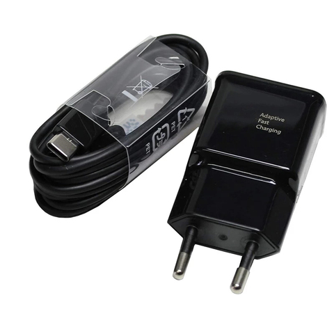 9V Adaptive Fast Charger adapter For Samsung Galaxy S21 S20 FE S10 S9 S8 A8 A21s A30 A50 A52 A32 USB Cords Type C Charge Cable ► Photo 1/6