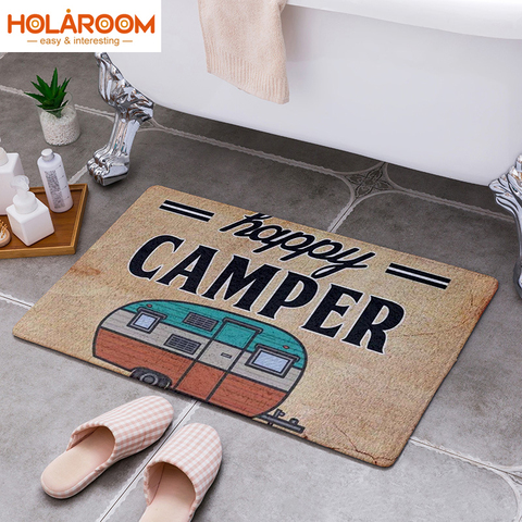 Cartoon Camper Carpet Bathroom Entrance Doormat Bath Indoor Floor Rugs Absorbent Mat Anti-slip Kitchen Rug for Home Decorative ► Photo 1/6