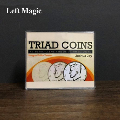 Triad Coins (Morgan Gimmick) Magic Tricks Produce Vanish Change Three Coin Magia Close Up Illusions Gimmick Props Mentalism Fun ► Photo 1/1