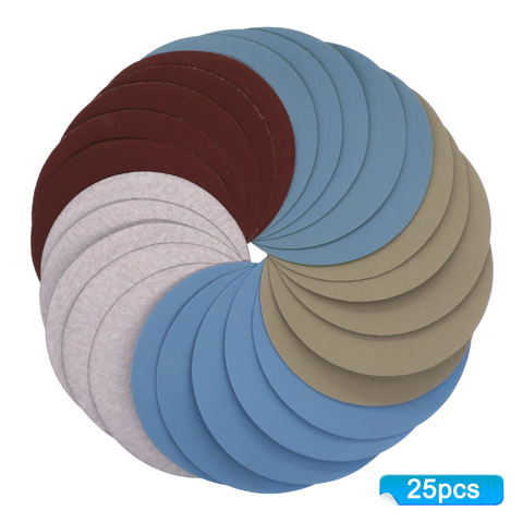 125mm 5'' Inches Grit 1000 /2000 /3000 /4000/ 5000 Sanding Discs Hook Loop Sandpaper Round Sandpaper Disk Sand Sheet Sanding ► Photo 1/6