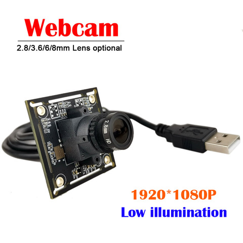 0.001Lux Low Illumination Starlight 2 Megapixel SONY IMX291 USB2.0 Webcam Module 1080P MJPEG YUY2 UVC Plug And Play USB Camera ► Photo 1/1