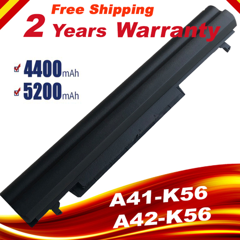 4400mAh laptop battery for Asus A31-K56 A32-K56 A41-K56 A42-K56 K56C K56CA K56CB K56CM K56V A56C A56CM A56V free shipping ► Photo 1/6