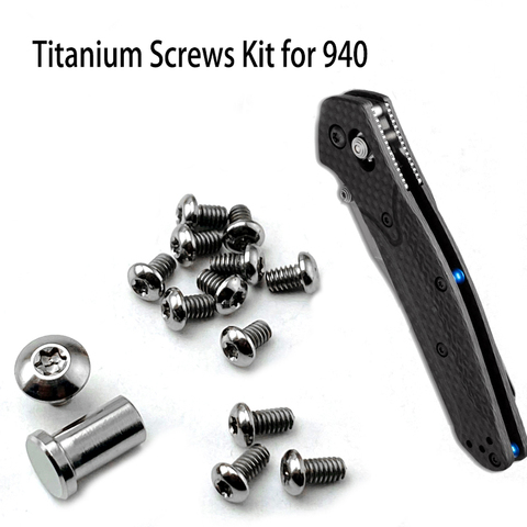 Full Set Titanium Alloy Nail for Knife 940 Screw Butterfly Handle Screw EDC 940 Knife Full Set of Screws ► Photo 1/2