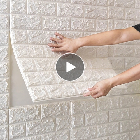 70x38cm 3D Wall Stickers Self Adhesive Foam Brick Room Decor DIY 3D Wallpaper Wall Decor Living Wall Sticker For Kids Room ► Photo 1/1