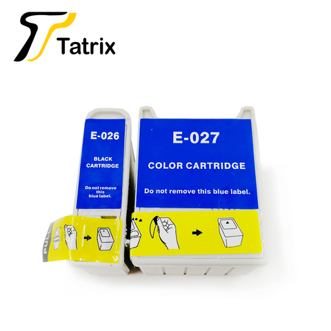 Tatrix For Epson T026 T027 Compatible Ink Cartridge for Epson Stylus C50  Stylus Photo 810/820/830/830U/925/935 etc. ► Photo 1/5