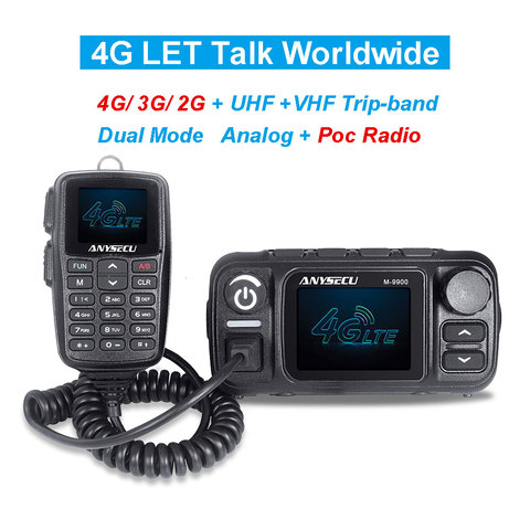 2022 New M-9900 4G LTE Walkie Talkie PTT Talk Worldwide POC Network Radio 25W UHF 400-480 mhz VHF 136-174 mhz Dual Mode Analog ► Photo 1/6