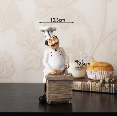 Creative resin cook kitchener chefs decoration fashion chef decor bar showcase restaurant cafe cake shop display figure statue ► Photo 1/5