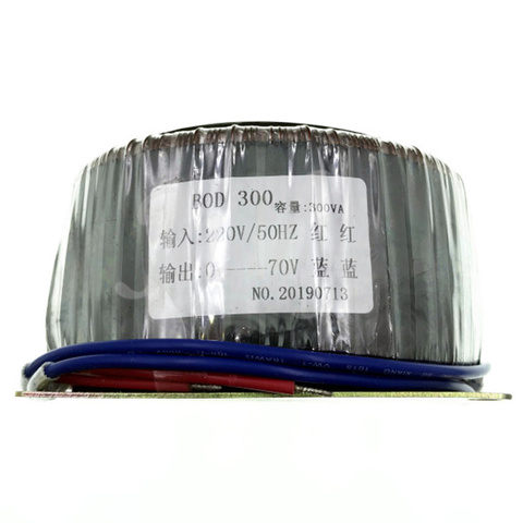 300W toroidal transformer BOD-300VA 300W 50V 60V 70V 80V pure copper enameled wire toroidal transformer, single-phase isolation ► Photo 1/3