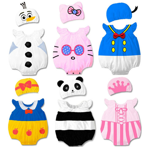 Halloween Costumes for Baby Boys Girls Cartoon Princess Panda Rompers Jumpsuit Short Summer Infant Toddler Birthday Fancy Dress ► Photo 1/6