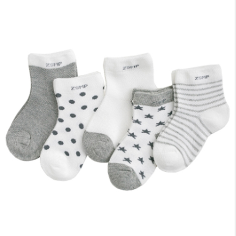 5pairs/lot NewBorn Baby Socks Thicken Cartoon Comfort Cotton Newborn Socks Kids Boy For 0-2 Years Baby Clothes Accessories ► Photo 1/6