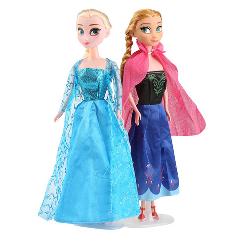 Disney Cartoon Frozen Princess Anna Elsa Baby Toy Dolls Action Figure Collection model toys for Children Christmas gift ► Photo 1/3