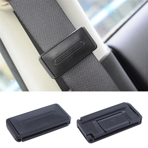 2 Pcs Auto Vehicle Adjustable Seat Belts Holder Stopper Buckle Clamp Portable Universal Car Safety Belt Clip Car Accessories ► Photo 1/6