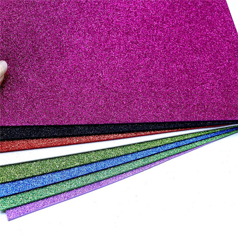 Glitter EVA Foam Paper Spong Paper Diy Craft Manual Paper-cut Scrapbook Paper Kindergarten Decorations Supplies 20X30 cm 10 Pcs ► Photo 1/6