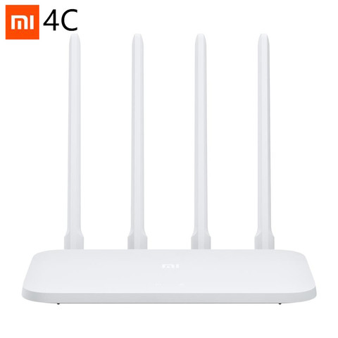 Original Xiaomi Mi WIFI Router 4C Roteador APP Control 64 RAM 802.11 b/g/n 2.4G 300Mbps 4 Antennas Wireless Routers Repeater ► Photo 1/6