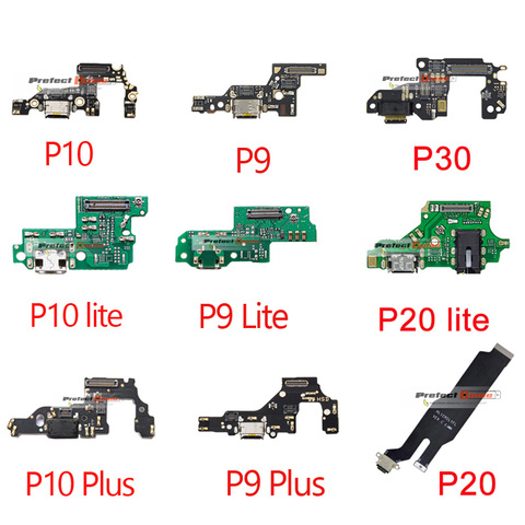 1pcs For Huawei  P9 P10 20 30 pro lite Plus USB Dock Connector Charging Port Charger Flex Cable Microphone Module Board ► Photo 1/3