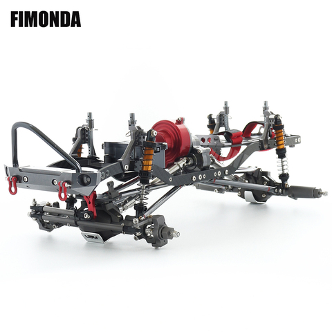 1/10 RC Crawler Car 312mm Wheelbase CNC Aluminum Alloy Frame Chassis Kit with Metal Bumper for SCX10 Rock Off Road Truck ► Photo 1/6