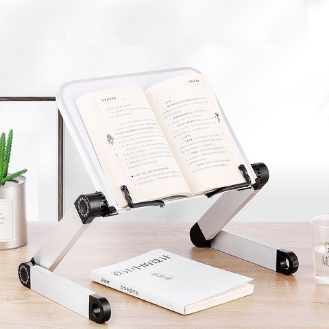 1 Pc Bookstand for Reading Portable Foldable 360 Degree Adjustable Bookend Stand Reading Book Stand Holder Document Holder Base ► Photo 1/6