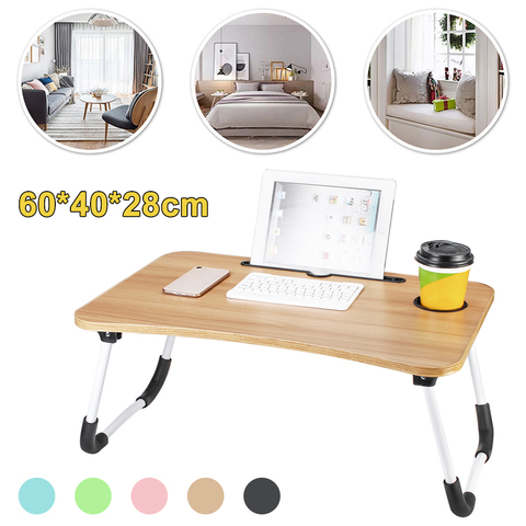 I Collapsible Desk Writing Table Computer Desk Small Table for Bed College Students 