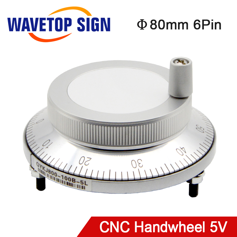 Terminal Eletronic CNC Hand Wheel Pulse Encoder Generator DC5V 60mm 4 