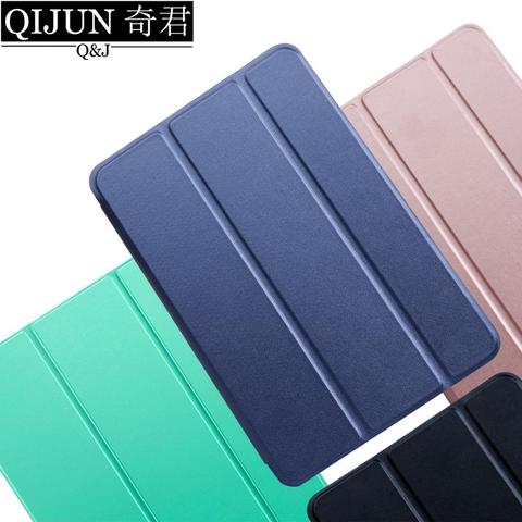 Tablet case for Huawei MediaPad T3 10 9.6-inch Leather Smart Sleep wake funda Trifold Stand Solid cover capa for AGS-W09/L09/L03 ► Photo 1/6