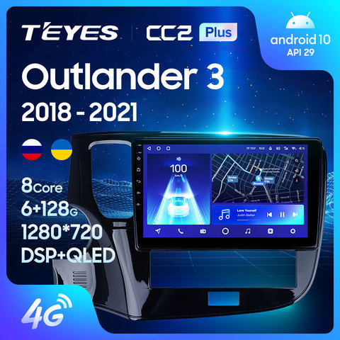 TEYES CC2L CC2 Plus For Mitsubishi Outlander 3 III GF0W GF0W GG0W 2022 - 2022 Car Video Player Navigation GPS no 2din 2 din DVD ► Photo 1/6