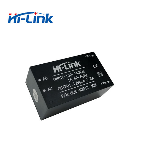 Free shipping 2pcs/lot HLK-40M12 AC-DC 220v to 12V40W GaN Solution 92% high transfer power supply module support customized ► Photo 1/6
