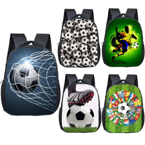 12 Inch Cool Soccerly / Footbally Print Backpack for 2-4 Years Old Kids Children School Bags Small Toddler Bag Kindergarten Bags ► Photo 1/6