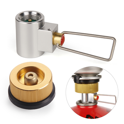 Outdoor Camping Stove Refill Adapter Flat Gas Adapter Valve Canister Gas Convertor Shifter Cylinder Refill Adapter ► Photo 1/6