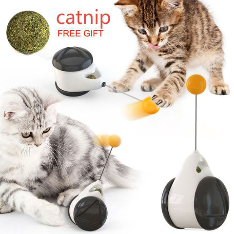 Cat Toy 360 Degree Self Rotating Ball toy for Pet Cat Interactive toys Stick Toy Cats Chewing Playing Biting Supplies ► Photo 1/1