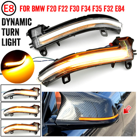 Side Mirror Flasher Light For BMW F20 F30 F21 F22 F23 X1 E84 1 2 3 4 series LED Dynamic Turn Signal Light Flowing Water Blinker ► Photo 1/6