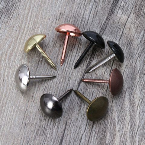 100pcs Antique Brass Upholstery Nails Furniture Tacks Pushpins Hardware Decor Dropshipping ► Photo 1/6