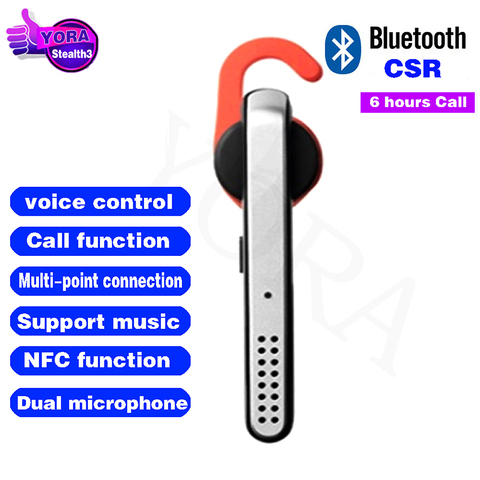 For Stealth 3 Bluetooth Wireless Earphone HD Voice Control Noise Reduction Comfortable Fit Headset With Mic For Smartphone Calls ► Photo 1/6